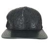 CHROME HEARTS クロムハーツ（原本無） セメタリー クロスパッチ レザー メッシュトラッカー キャップ ブラック系 53～60【中古】