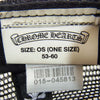 CHROME HEARTS クロムハーツ（原本無） セメタリー クロスパッチ レザー メッシュトラッカー キャップ ブラック系 53～60【中古】