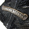 CHROME HEARTS クロムハーツ（原本無） セメタリー クロスパッチ レザー メッシュトラッカー キャップ ブラック系 53～60【中古】