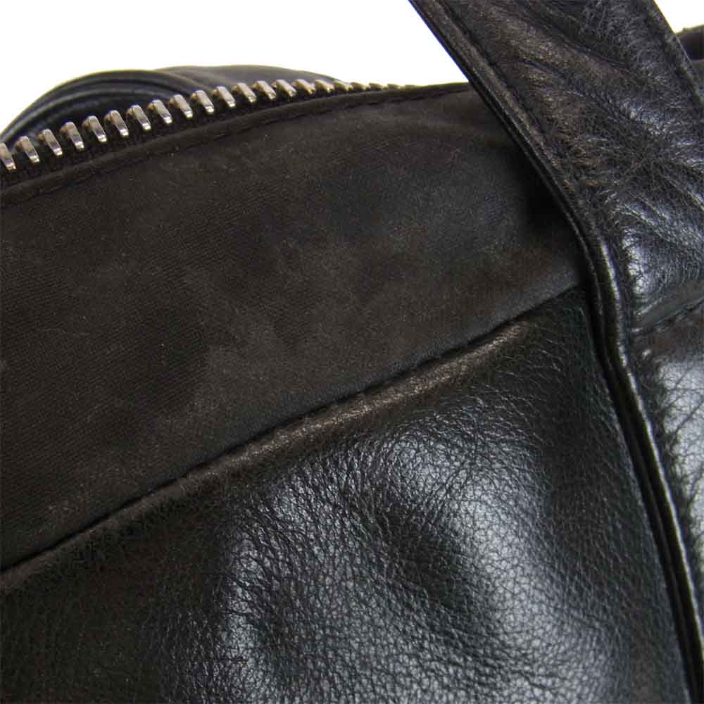 CHROME HEARTS クロムハーツ（原本無） メッセンジャー ワックスド コットン セメタリー クロス パッチ 2way ショルダー バッグ ブラック系【中古】