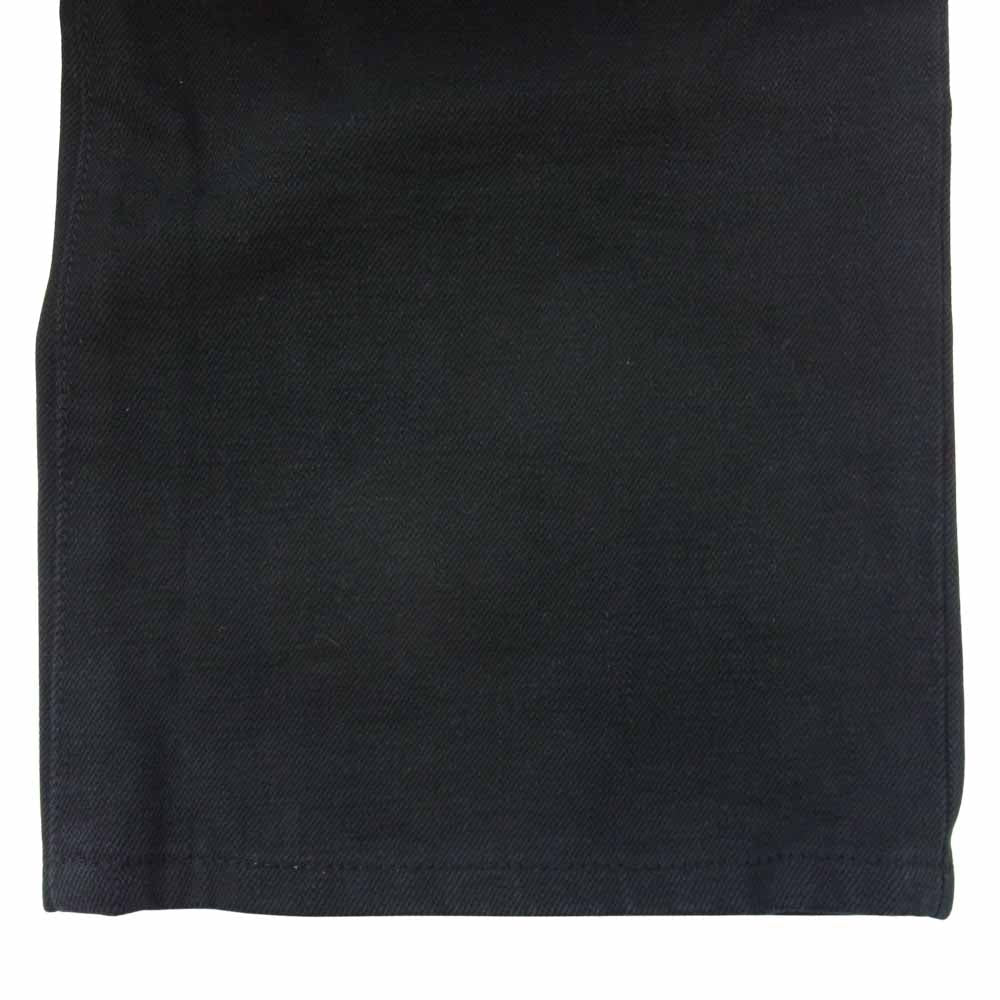 CHROME HEARTS クロムハーツ（原本無） ホースシュー ボタン ストレート デニム パンツ ブラック系 34【中古】