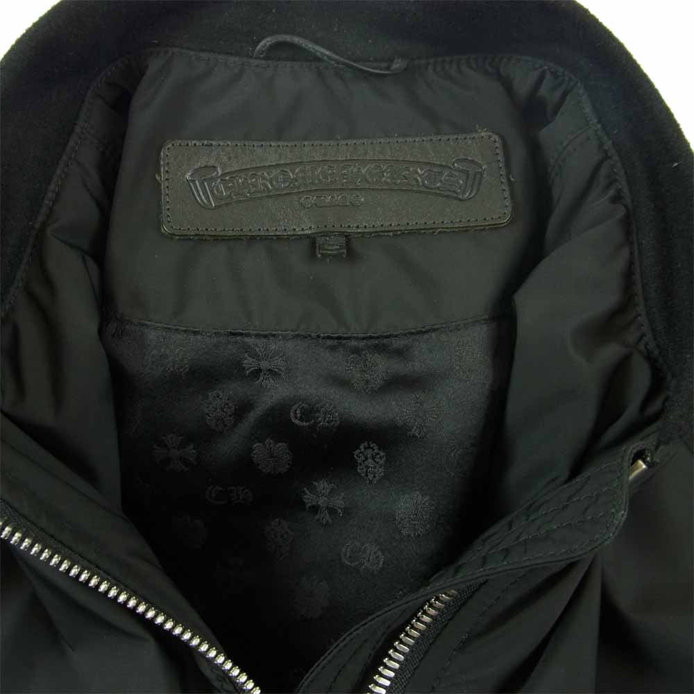 CHROME HEARTS クロムハーツ（原本無） 国内正規品 CLSSC BMBR STN DSMG MA-1 リブ カシミヤ ダガー ジップ ボンバー ブルゾン L（JVP） ブラック系 L【中古】