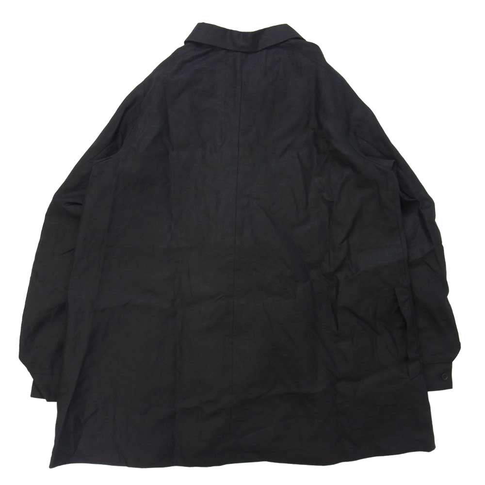アナトミカ BLOUSE VILLETTE ブラウス ヴィレット リネン ショップコート ブラック系 M【美品】【中古】