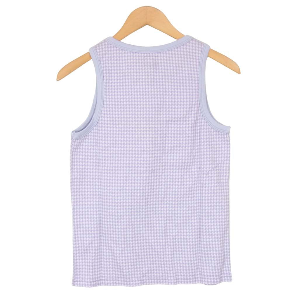 R.J.B アールジェイビー TP201  Hounds Tooth Tank Top 千鳥柄 タンクトップ パープル パープル系 38【新古品】【未使用】【中古】