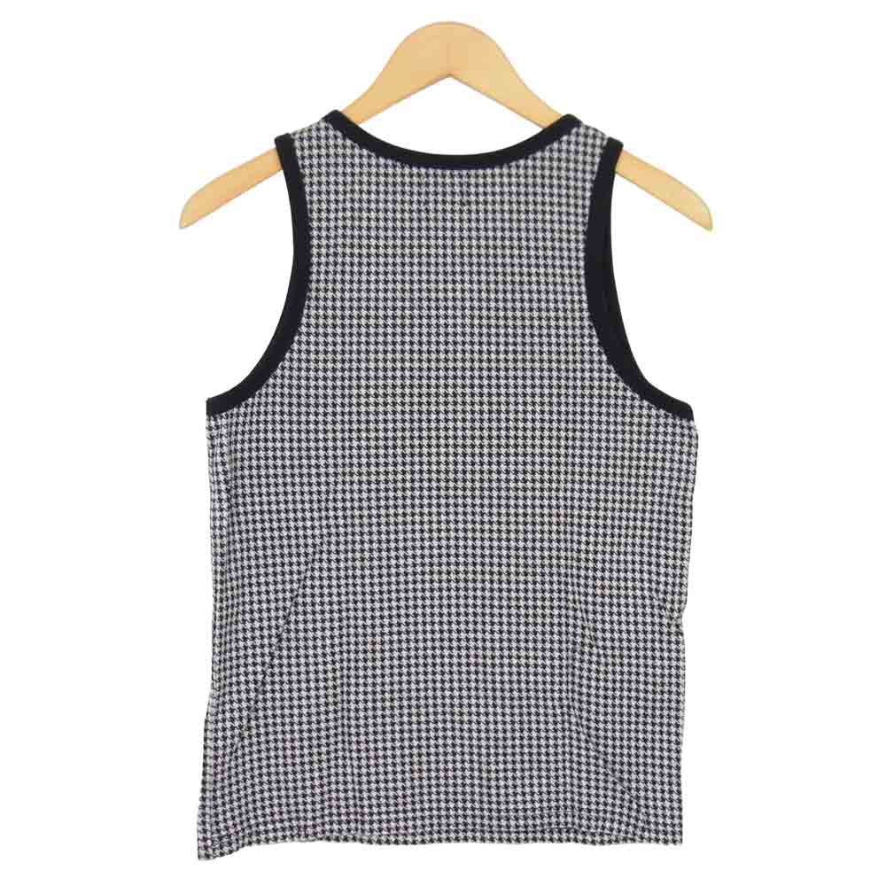 R.J.B アールジェイビー TP201  Hounds Tooth Tank Top 千鳥柄 タンクトップ ブラック ブラック系 38【新古品】【未使用】【中古】