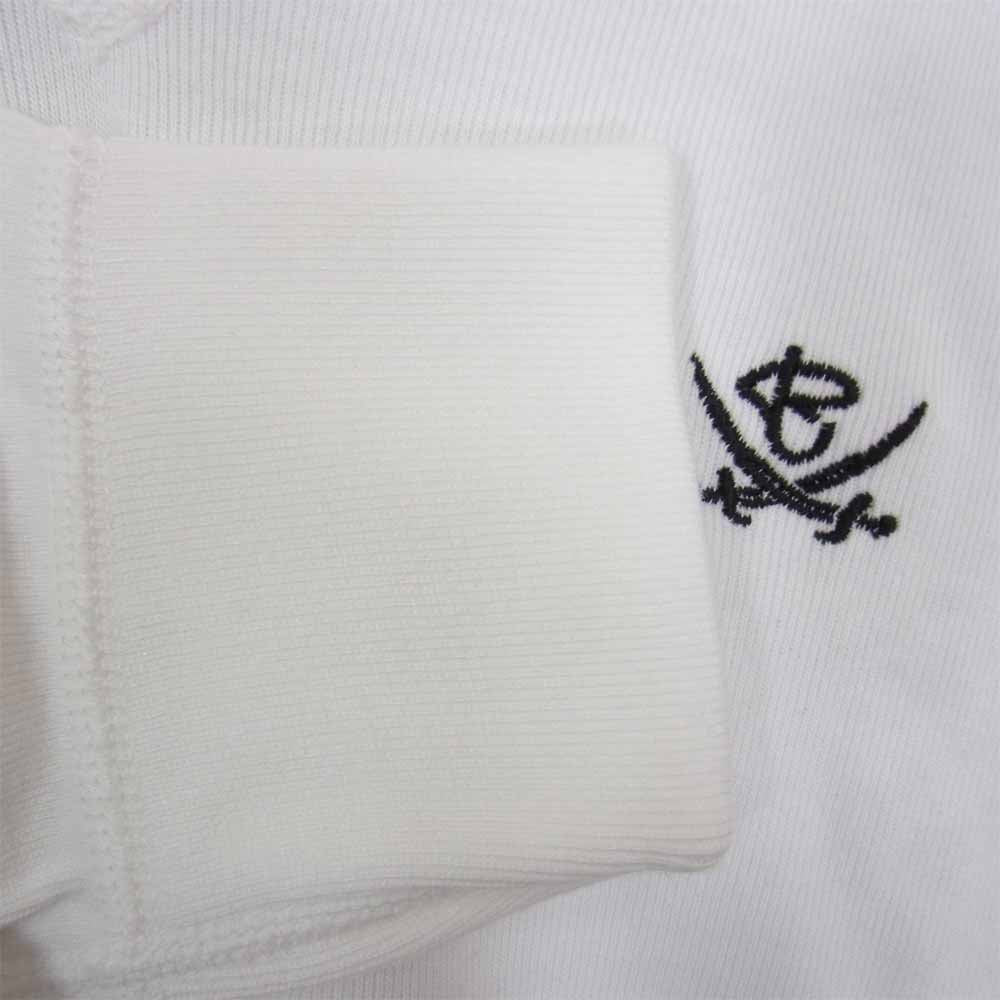R.J.B アールジェイビー TV301L V-NECK FRAISE L/S ロングスリーブ Tシャツ ホワイト系 40【極上美品】【中古】