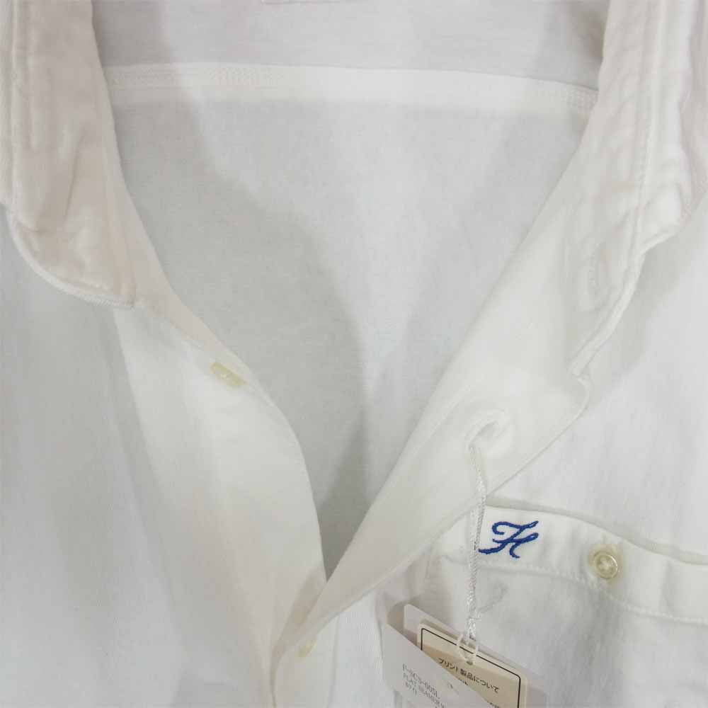 フラットヘッド F-SCS-005L FLAT SEAMER WIDE SPREAD L/S フラット シーマ ワイド スプレッド シャツ ホワイト系 40【新古品】【未使用】【中古】