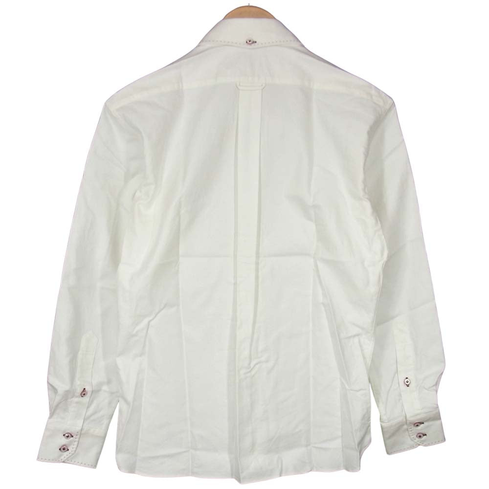 R.J.B アールジェイビー ボタン ダウン シャツ ホワイト系 38【新古品】【未使用】【中古】