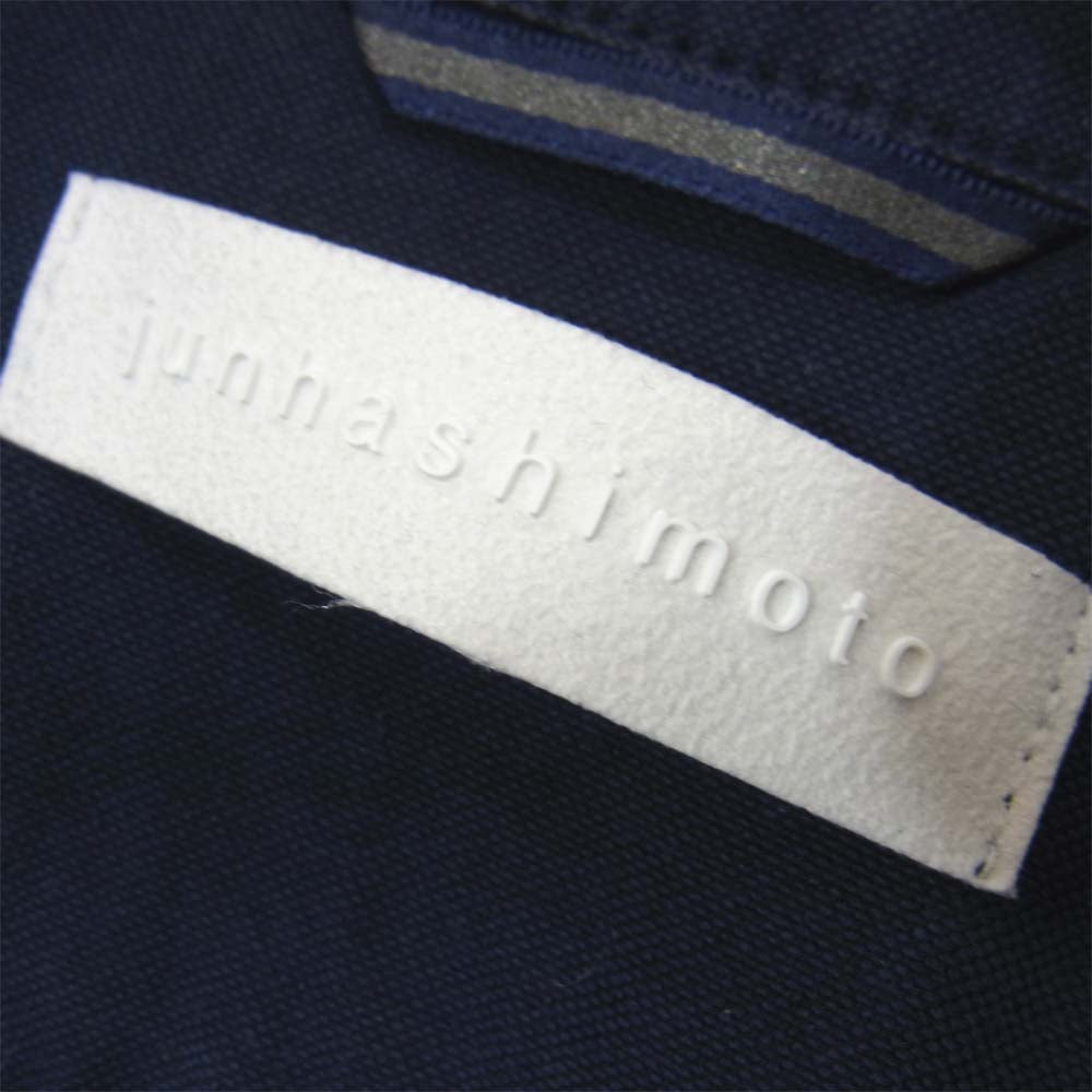 junhashimoto ジュンハシモト 1060000003 SIDE JERSEY SHORT BD SHIRT サイド ジャージ ショート ボタンダウン シャツ ネイビー系 2【中古】