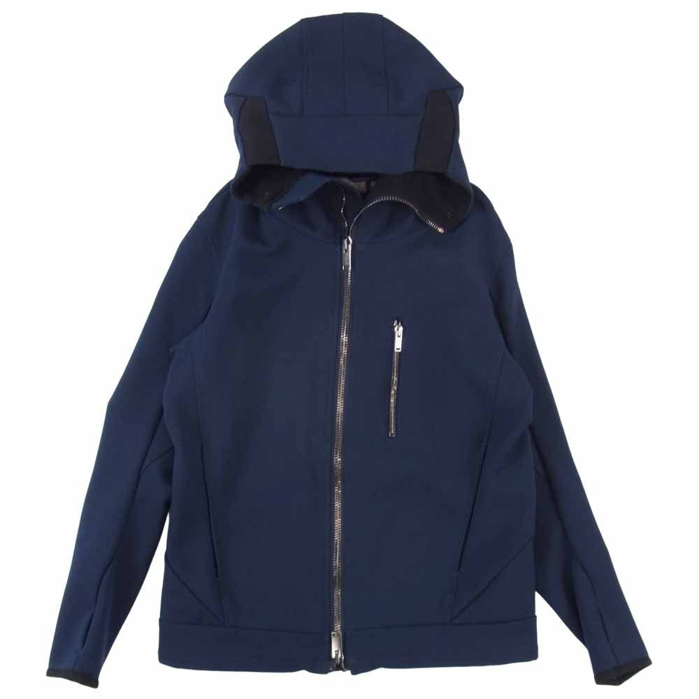 junhashimoto ジュンハシモト 20AW 1042020005 NUKUMORI HOODED ダウン混ジップアップパーカー ネイビー系 2【極上美品】【中古】