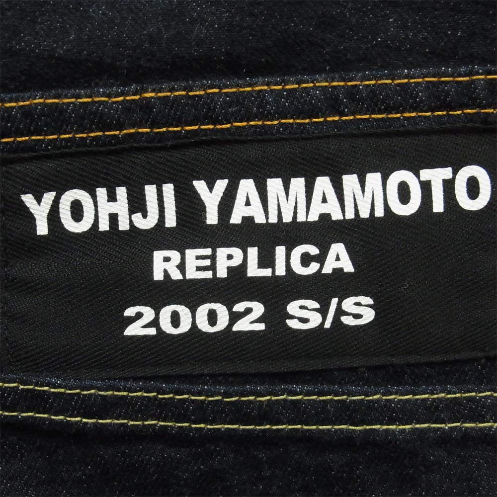 Yohji Yamamoto ヨウジヤマモト HC-P14-008-IA POUR HOMME プールオム 19AW REPLICA 2002 SS セルヴィッチ ワイド デニム パンツ インディゴブルー系 2【美品】【中古】