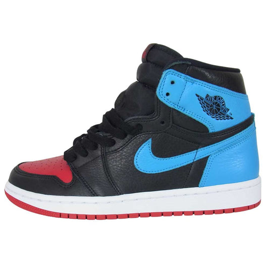 NIKE ナイキ 20SS CD0461-046 Jordan 1 Retro High NC to Chi Leather エアジョーダン 1 レトロ ハイ スニーカー ブルー系 26cm【極上美品】【中古】