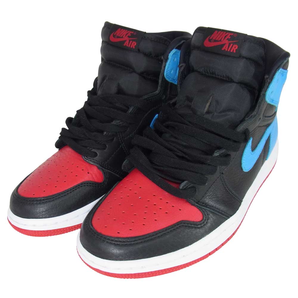 NIKE ナイキ 20SS CD0461-046 Jordan 1 Retro High NC to Chi Leather エアジョーダン 1 レトロ ハイ スニーカー ブルー系 26cm【極上美品】【中古】
