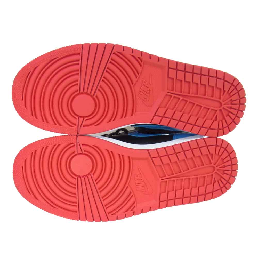 NIKE ナイキ 20SS CD0461-046 Jordan 1 Retro High NC to Chi Leather エアジョーダン 1 レトロ ハイ スニーカー ブルー系 26cm【極上美品】【中古】