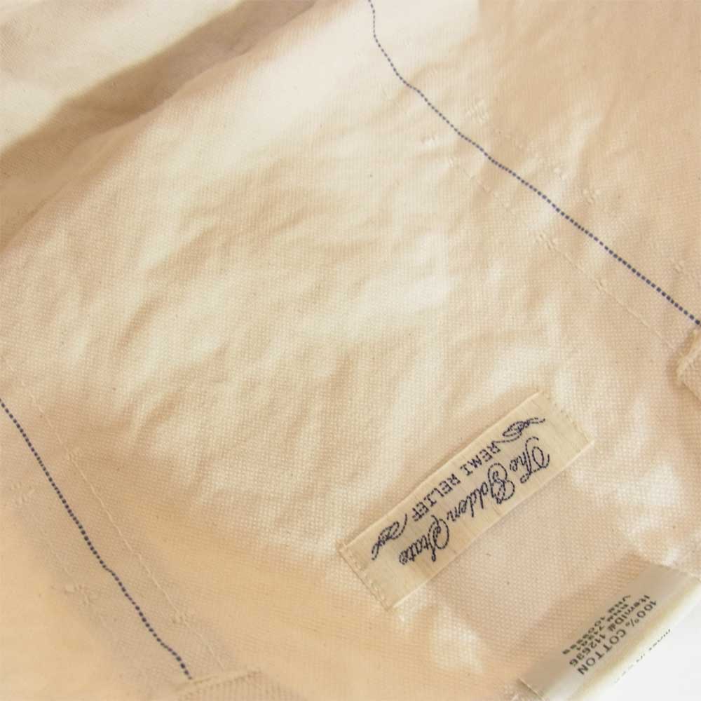 L.L.Bean エルエルビーン × レミレリーフ REMI RELIEF USA製 ヴィンテージ加工 キャンバス トートバッグ ネイビー系【中古】