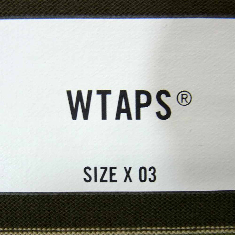 WTAPS ダブルタップス 21SS 211ATDT-CSM24 JAM 02 / LS / COTTON カーキ系 L【美品】【中古】