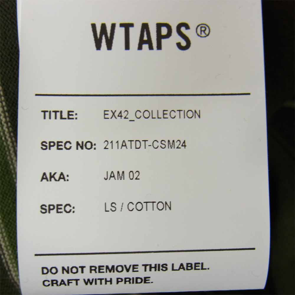 WTAPS ダブルタップス 21SS 211ATDT-CSM24 JAM 02 / LS / COTTON カーキ系 L【美品】【中古】