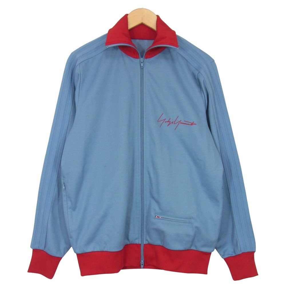 Yohji Yamamoto ヨウジヤマモト アディダス adidas 19AW YY Exclusive Series FK9864 BECKENBAUER TRACK TOP ベッケンバウアー トラックトップ ライトブルー系 L/G【中古】