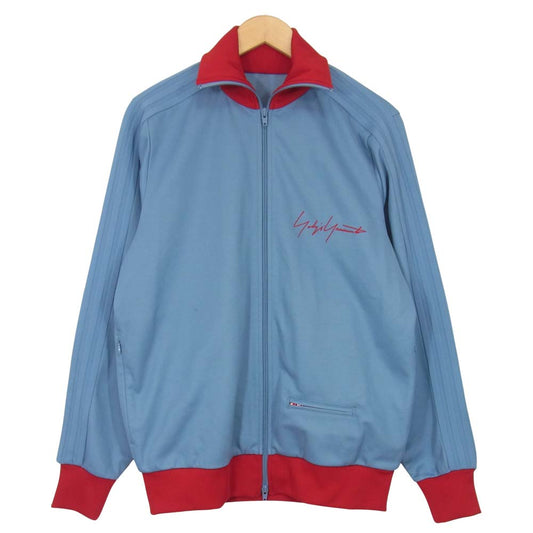 Yohji Yamamoto ヨウジヤマモト アディダス adidas 19AW YY Exclusive Series FK9864 BECKENBAUER TRACK TOP ベッケンバウアー トラックトップ ライトブルー系 L/G【中古】