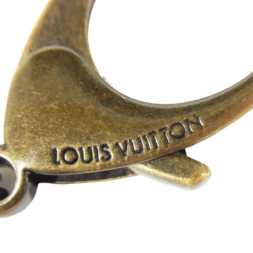 LOUIS VUITTON ルイ・ヴィトン M65851 ビジューサック ロック フラワー キーホルダー キーチャーム キーリング ピンクブラウン系【極上美品】【中古】