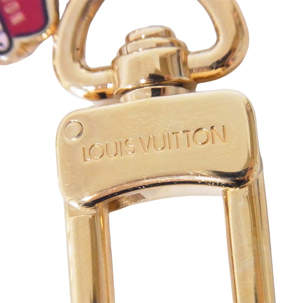 LOUIS VUITTON ルイ・ヴィトン M66493 ポルト クレ グルーム ベルボーイ キーホルダー キーリング レッド系【極上美品】【中古】