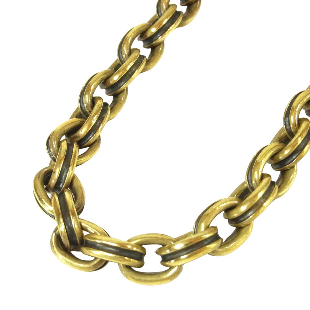 LOST CONTROL ロストコントロール ARGENT GLEAM BRASS WALLET CHAIN Type-2 真鍮 ブラス ウォレット チェーン ゴールド系【中古】