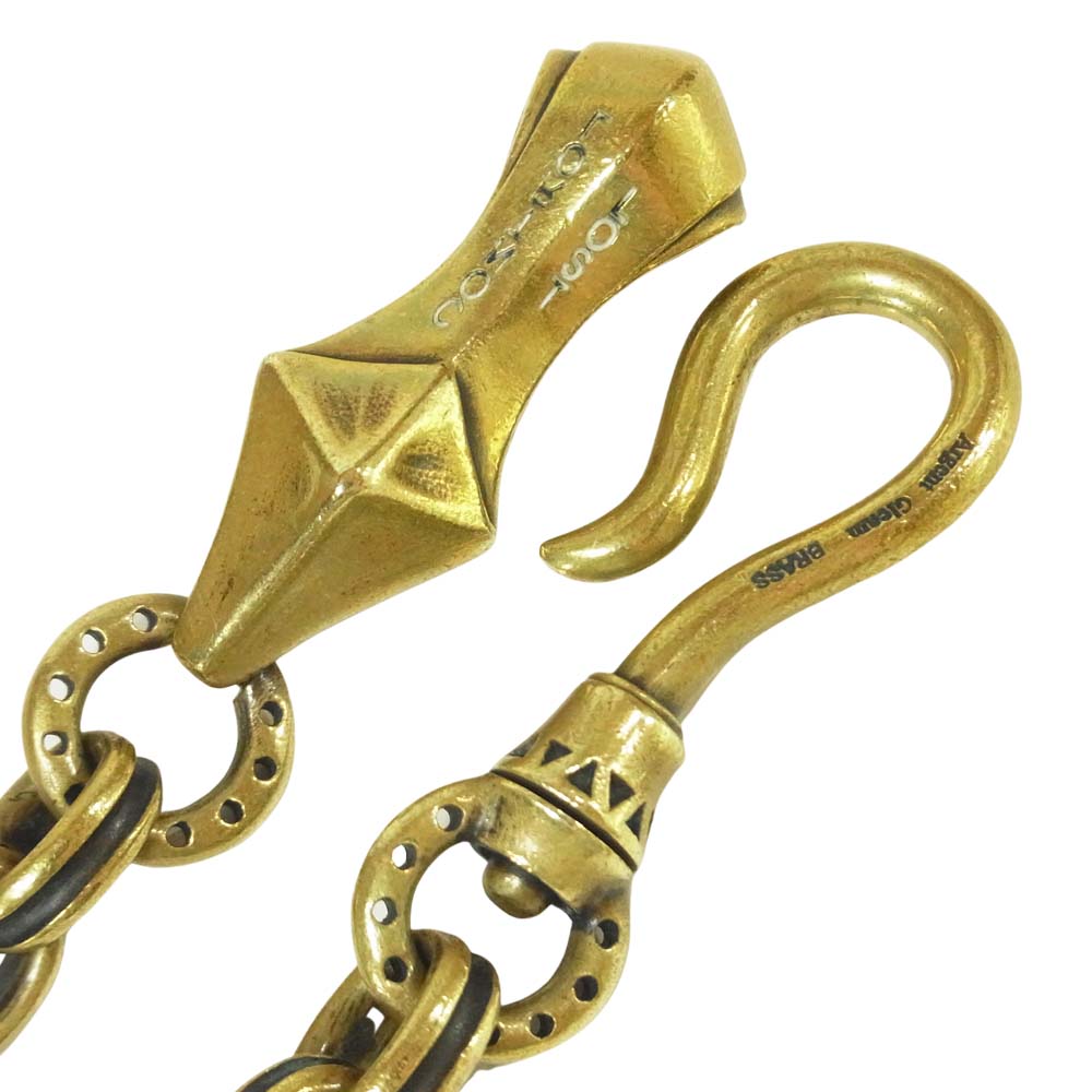 LOST CONTROL ロストコントロール ARGENT GLEAM BRASS WALLET CHAIN Type-2 真鍮 ブラス ウォレット チェーン ゴールド系【中古】