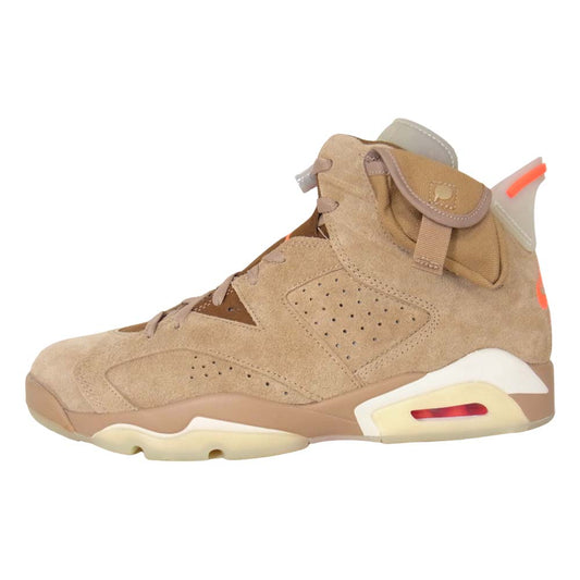 NIKE AIR JORDAN ナイキ ジョーダン DH0690-200 Travis Scott 6 Retro SP British Khaki トラビススコット レトロ スニーカー ブラウン系 29cm【新古品】【未使用】【中古】