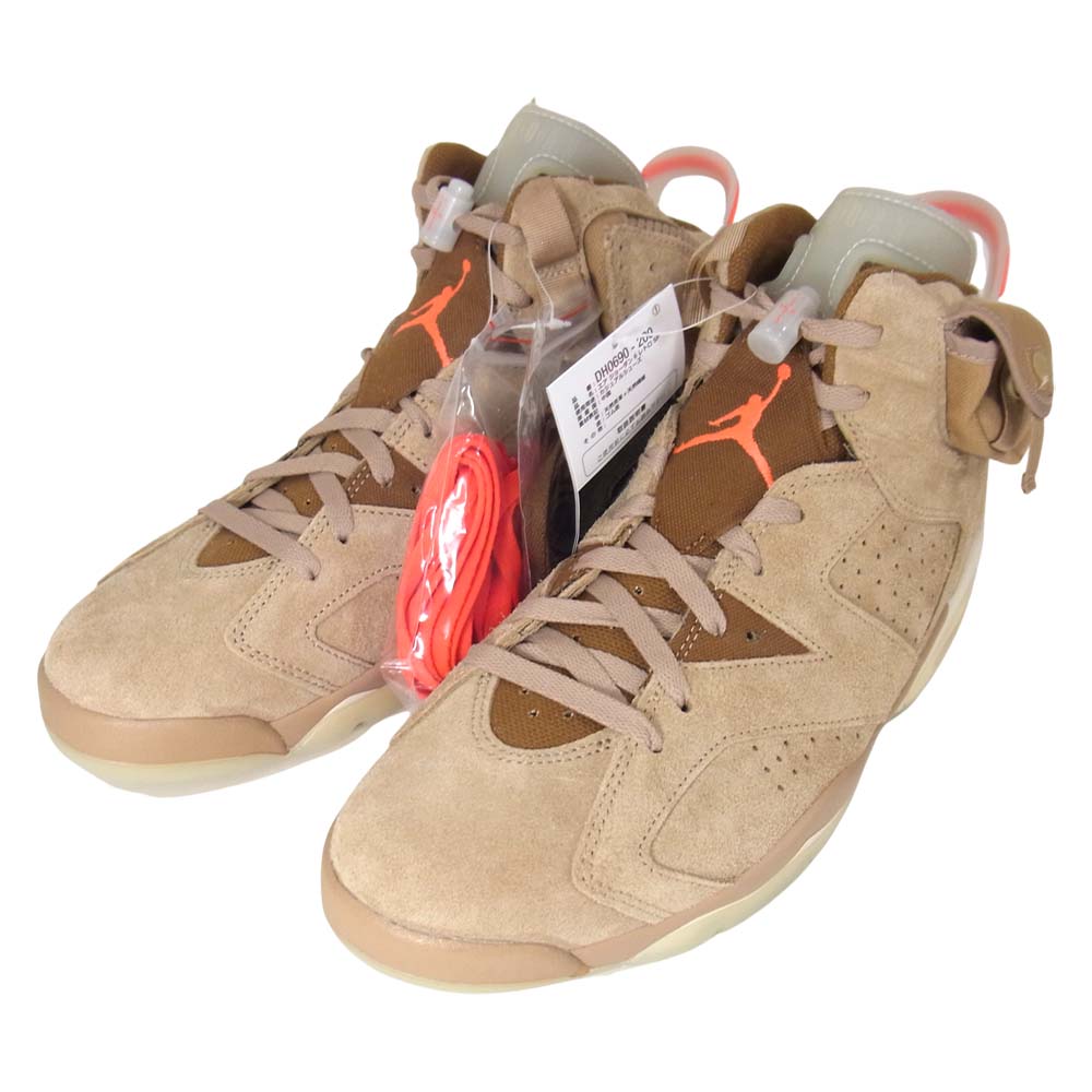 NIKE AIR JORDAN ナイキ ジョーダン DH0690-200 Travis Scott 6 Retro SP British Khaki トラビススコット レトロ スニーカー ブラウン系 29cm【新古品】【未使用】【中古】