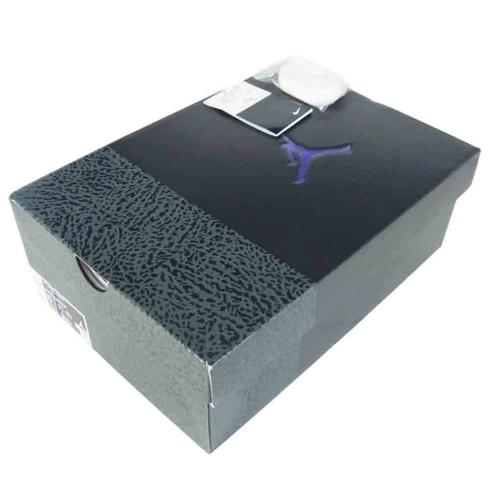 NIKE ナイキ CT8532-050 AIR JORDAN 3 RETRO エアジョーダン スリー スニーカー black/Courtpurple-Cementgrey US8【美品】【中古】