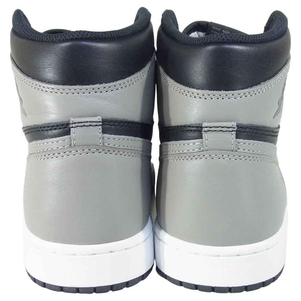 NIKE ナイキ 555088-013 AIR JORDAN 1 RETRO HIGH OG SHADOW スニーカー Black/Mediumgrey-white US8.5【中古】