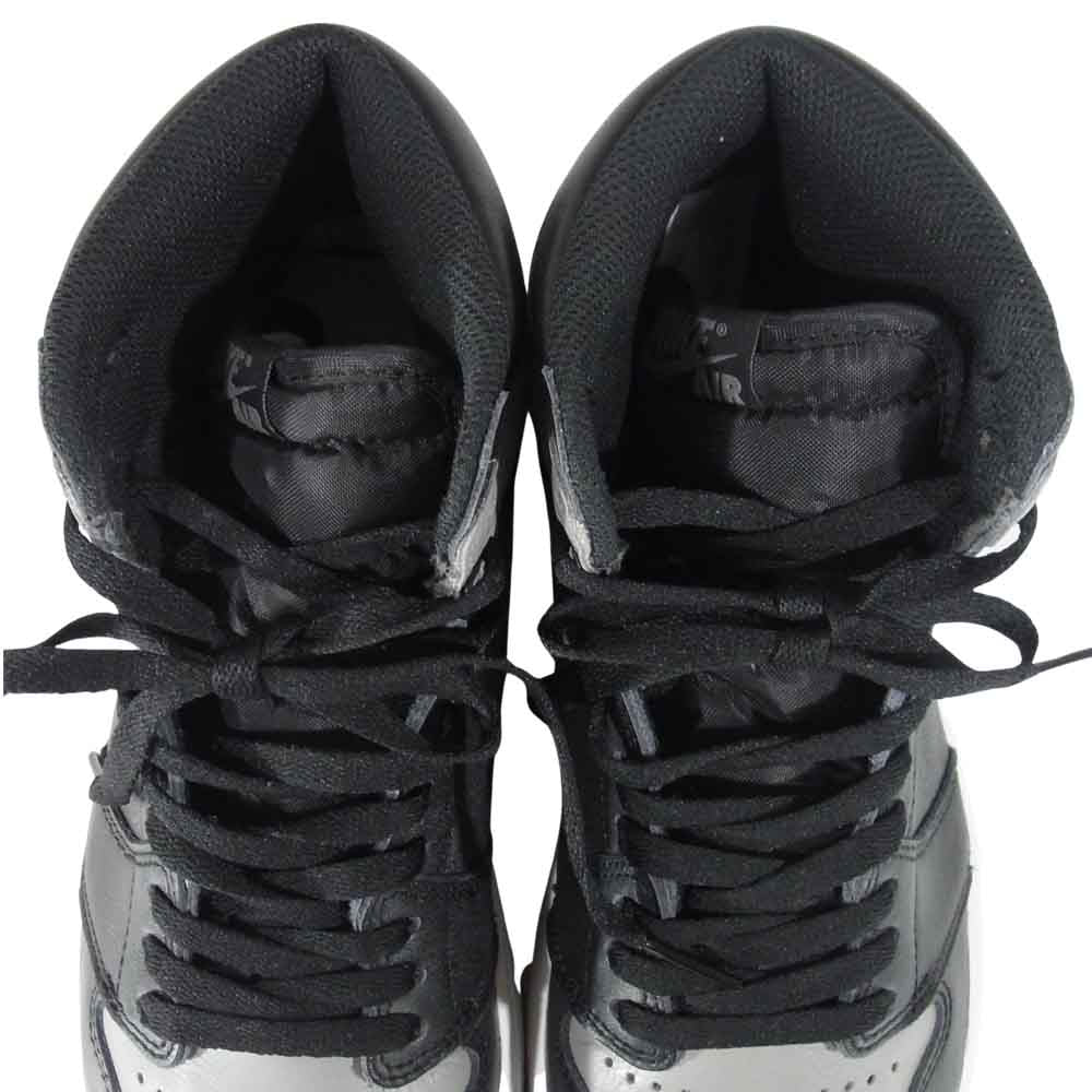 NIKE ナイキ 555088-013 AIR JORDAN 1 RETRO HIGH OG SHADOW スニーカー Black/Mediumgrey-white US8.5【中古】