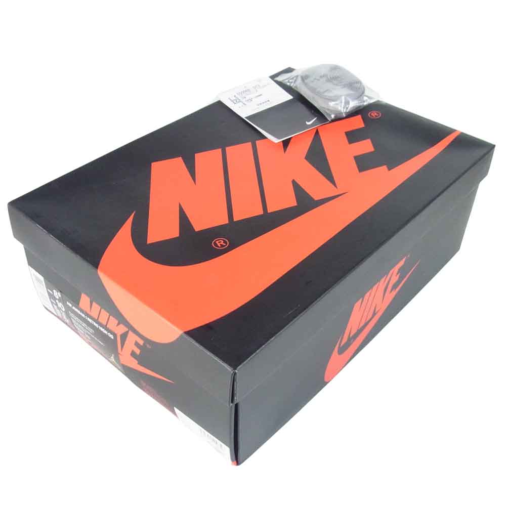 NIKE ナイキ 555088-013 AIR JORDAN 1 RETRO HIGH OG SHADOW スニーカー Black/Mediumgrey-white US8.5【中古】