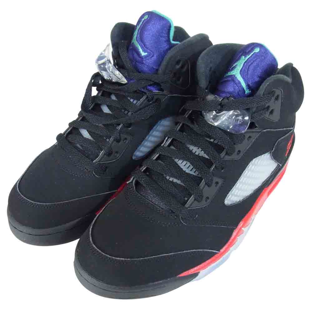 NIKE ナイキ CZ1786-001 AIR JORDAN 5 RETRO TOP3 エアジョーダン ファイブ レトロ トップスリー ブラック系 US8【美品】【中古】