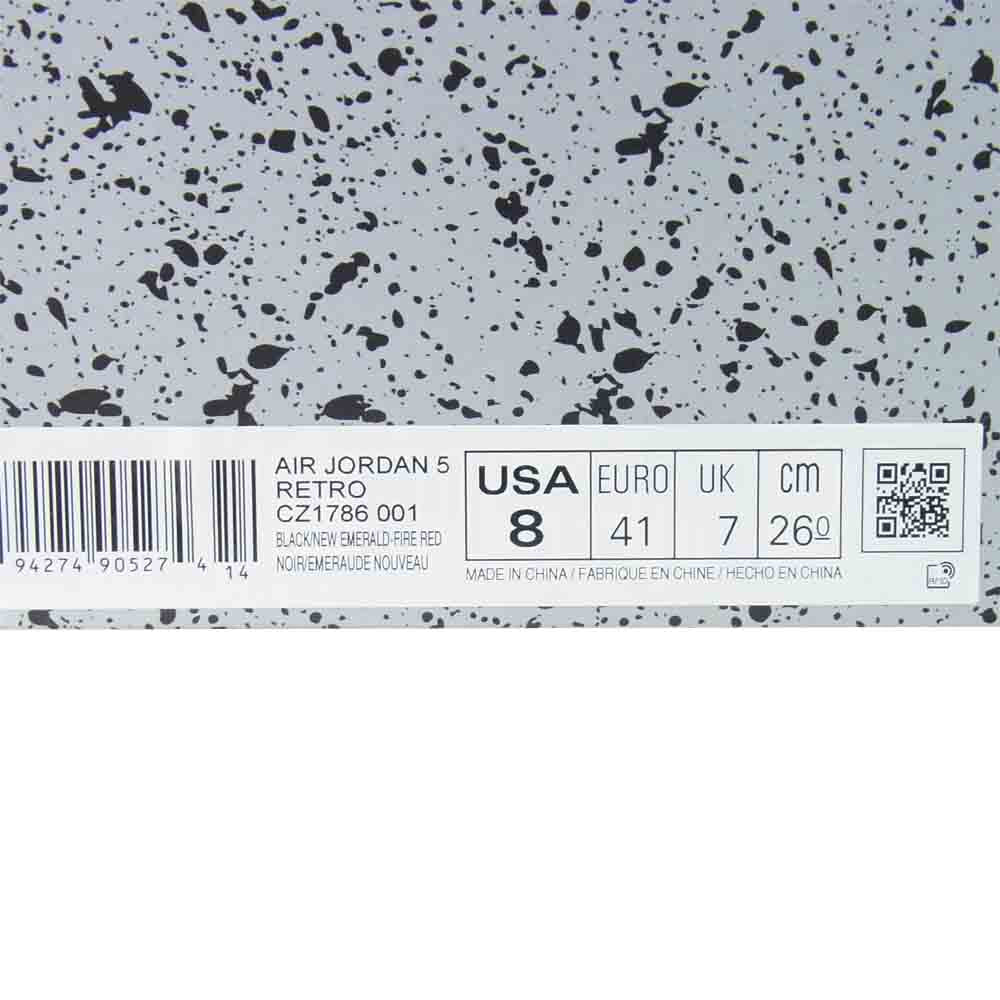 NIKE ナイキ CZ1786-001 AIR JORDAN 5 RETRO TOP3 エアジョーダン ファイブ レトロ トップスリー ブラック系 US8【美品】【中古】