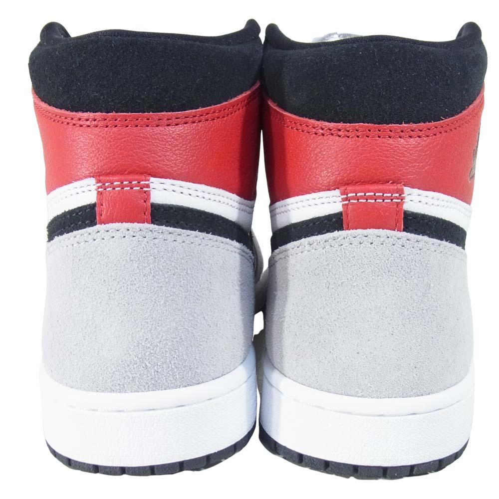 NIKE ナイキ 555088-126 AIR JORDAN 1 RETRO HIGH OG エアジョーダン ワン White/Black-LT SmokeGrey US8.5【美品】【中古】