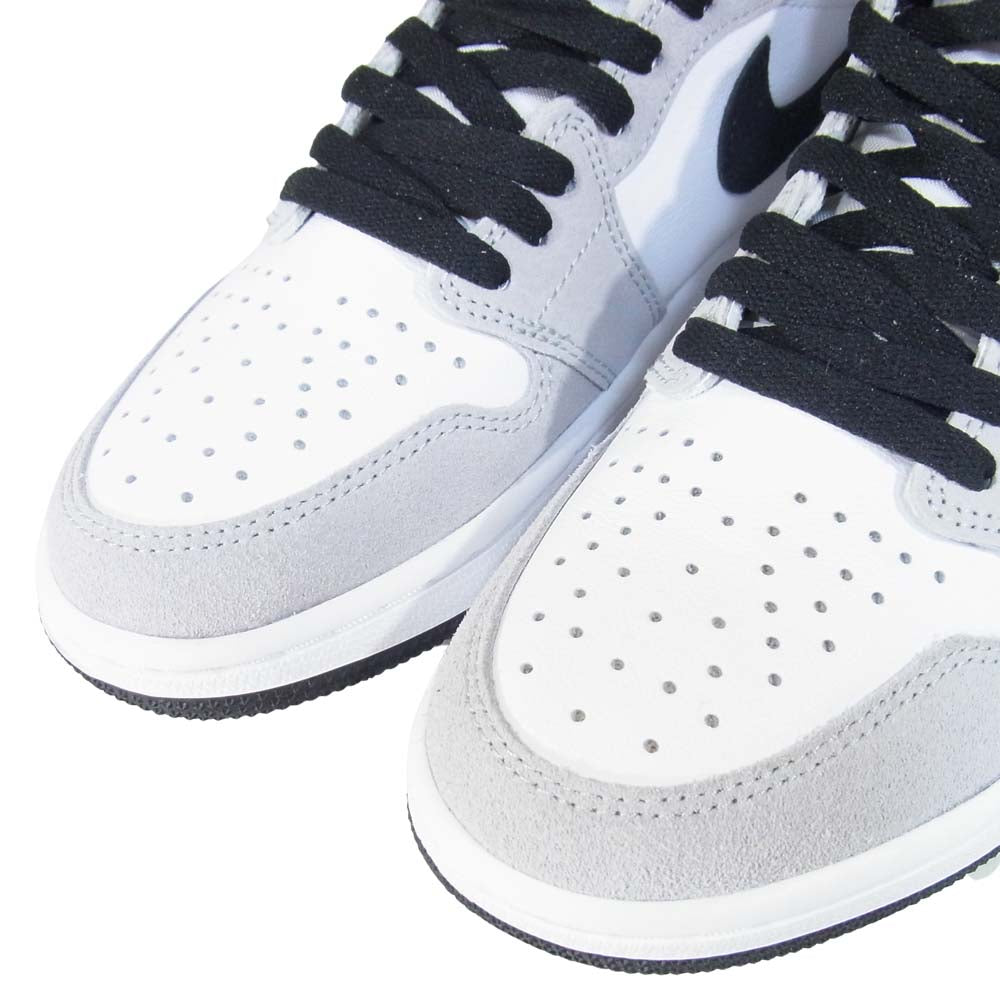NIKE ナイキ 555088-126 AIR JORDAN 1 RETRO HIGH OG エアジョーダン ワン White/Black-LT SmokeGrey US8.5【美品】【中古】