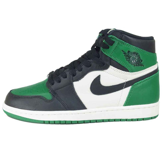 NIKE ナイキ 555088-302 AIR JORDAN 1 HIGH RETRO エアジョーダンワン ハイ レトロ Pinegreen/Black-sail US8【中古】