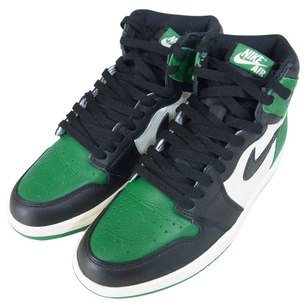 NIKE ナイキ 555088-302 AIR JORDAN 1 HIGH RETRO エアジョーダンワン ハイ レトロ Pinegreen/Black-sail US8【中古】