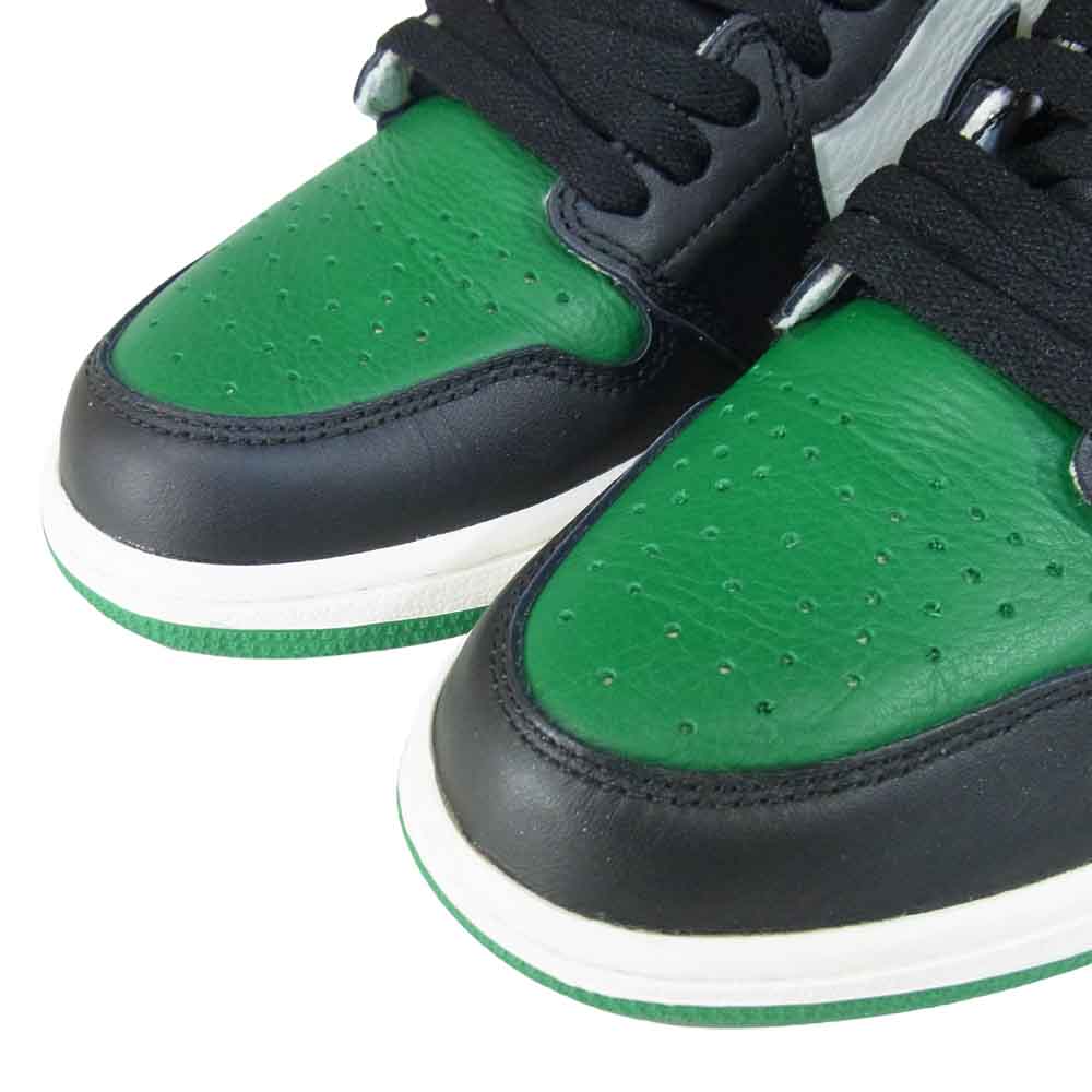 NIKE ナイキ 555088-302 AIR JORDAN 1 HIGH RETRO エアジョーダンワン ハイ レトロ Pinegreen/Black-sail US8【中古】