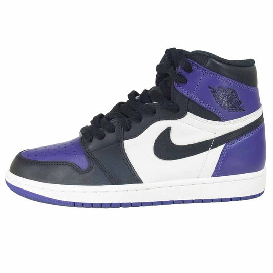 NIKE ナイキ 555088 501 AIR JORDAN 1 RETRO HIGH OG スニーカー court purple/black-sail US8【美品】【中古】