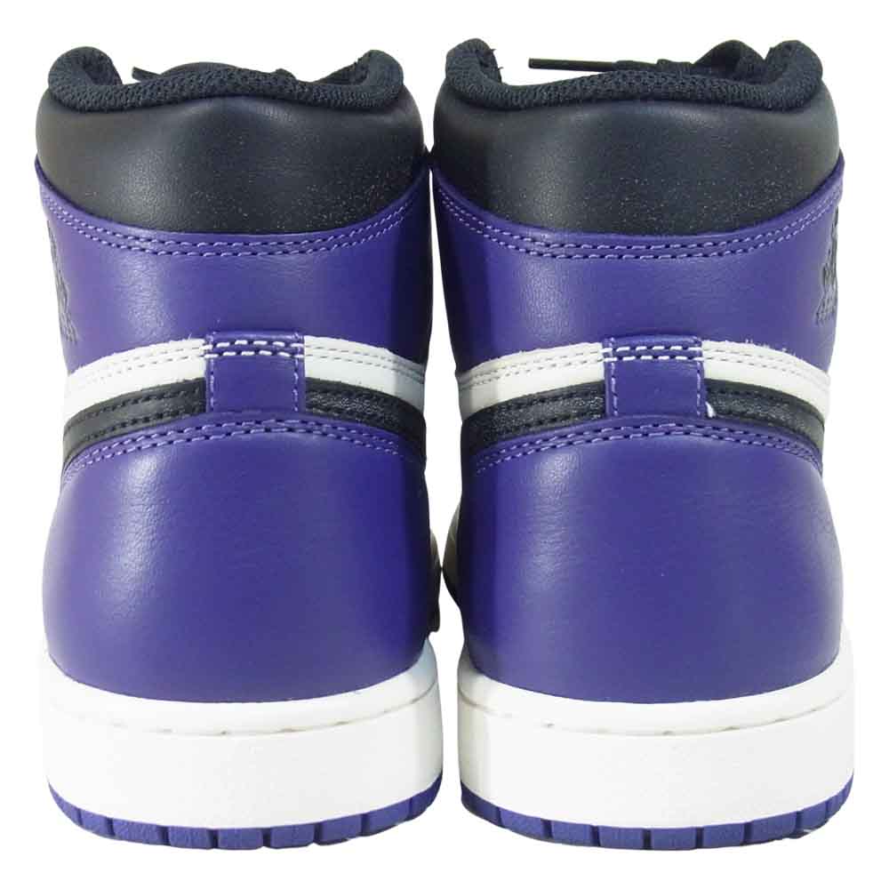 NIKE ナイキ 555088 501 AIR JORDAN 1 RETRO HIGH OG スニーカー court purple/black-sail US8【美品】【中古】