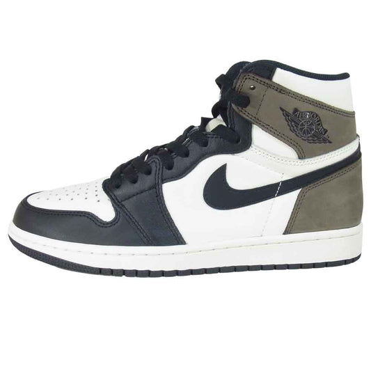 NIKE ナイキ 555088 105 AIR JORDAN 1 RETRO HIGH OG スニーカー DARK MOCHA/BLACK-BLACK US8【美品】【中古】