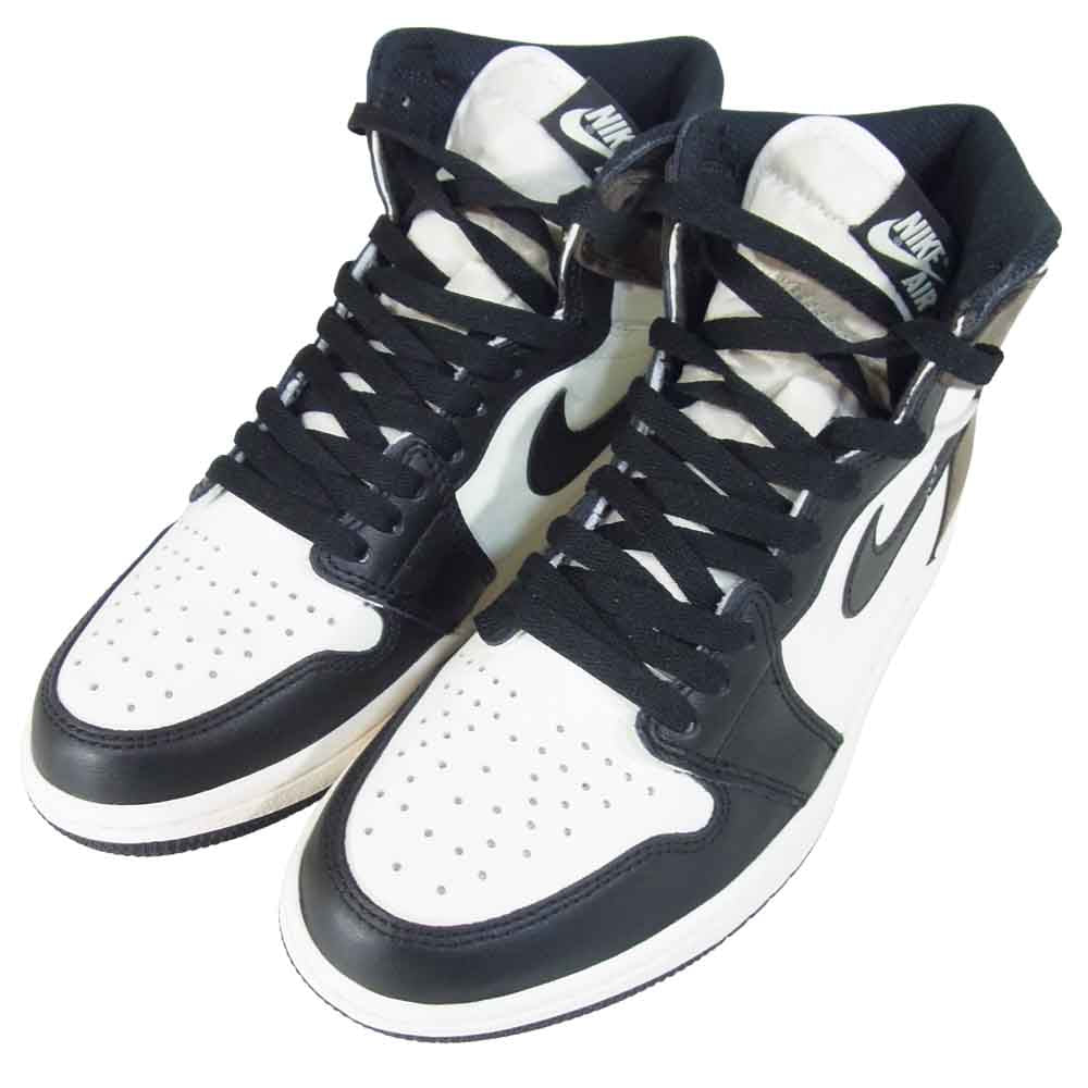 NIKE ナイキ 555088 105 AIR JORDAN 1 RETRO HIGH OG スニーカー DARK MOCHA/BLACK-BLACK US8【美品】【中古】