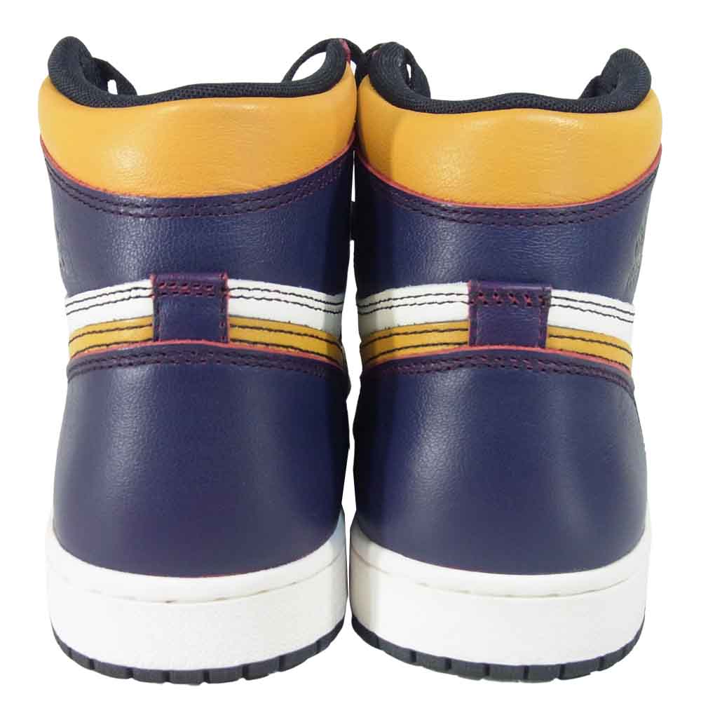 NIKE ナイキ CD6578 507 AIR JORDAN 1 RETRO HIGH OG DEFIANT LA TO CHICAGO Courtpurple/Black-sail US8【美品】【中古】