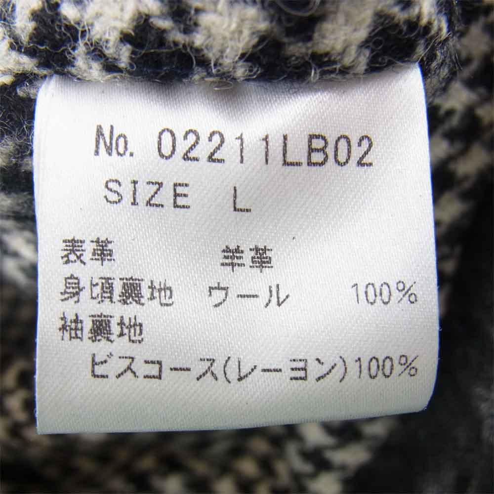 Lewis Leathers ルイスレザー × ヒステリックグラマー HYSTERIC GLAMOUR 02211LB02 COUNTRYMAN JACKET カントリーマン ラムレザー ライダース ジャケット ブラック系 L【中古】