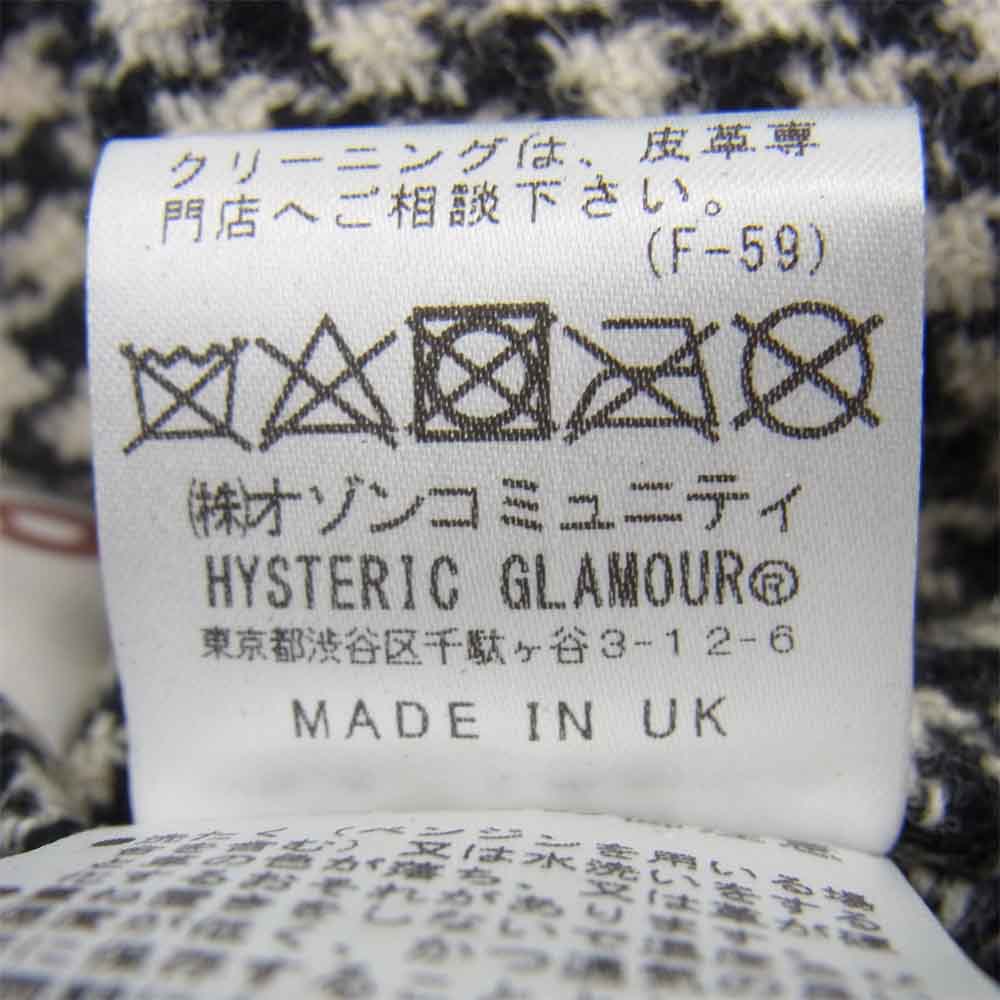 Lewis Leathers ルイスレザー × ヒステリックグラマー HYSTERIC GLAMOUR 02211LB02 COUNTRYMAN JACKET カントリーマン ラムレザー ライダース ジャケット ブラック系 L【中古】