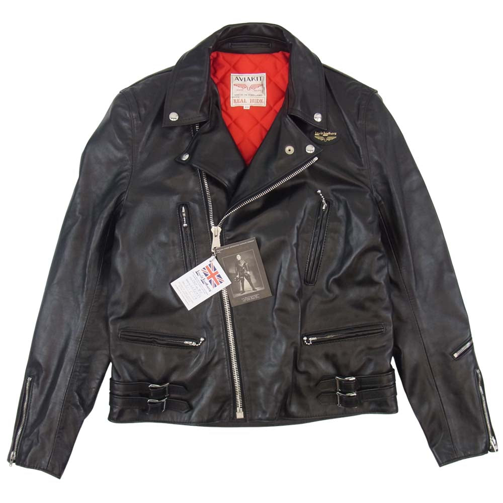 Lewis Leathers ルイスレザー 391T 国内正規品 Lightning ライトニング タイトフィット ホースハイド レザー ダブルライダース ジャケット ブラック系 40【新古品】【未使用】【中古】