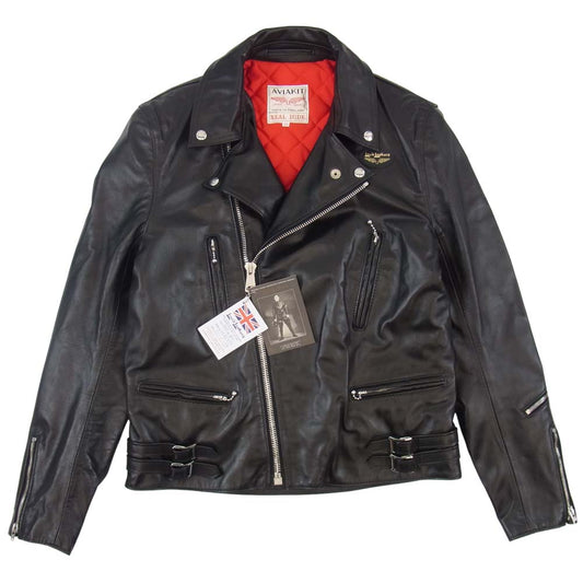 Lewis Leathers ルイスレザー 391T 国内正規品 Lightning ライトニング タイトフィット ホースハイド レザー ダブルライダース ジャケット ブラック系 40【新古品】【未使用】【中古】