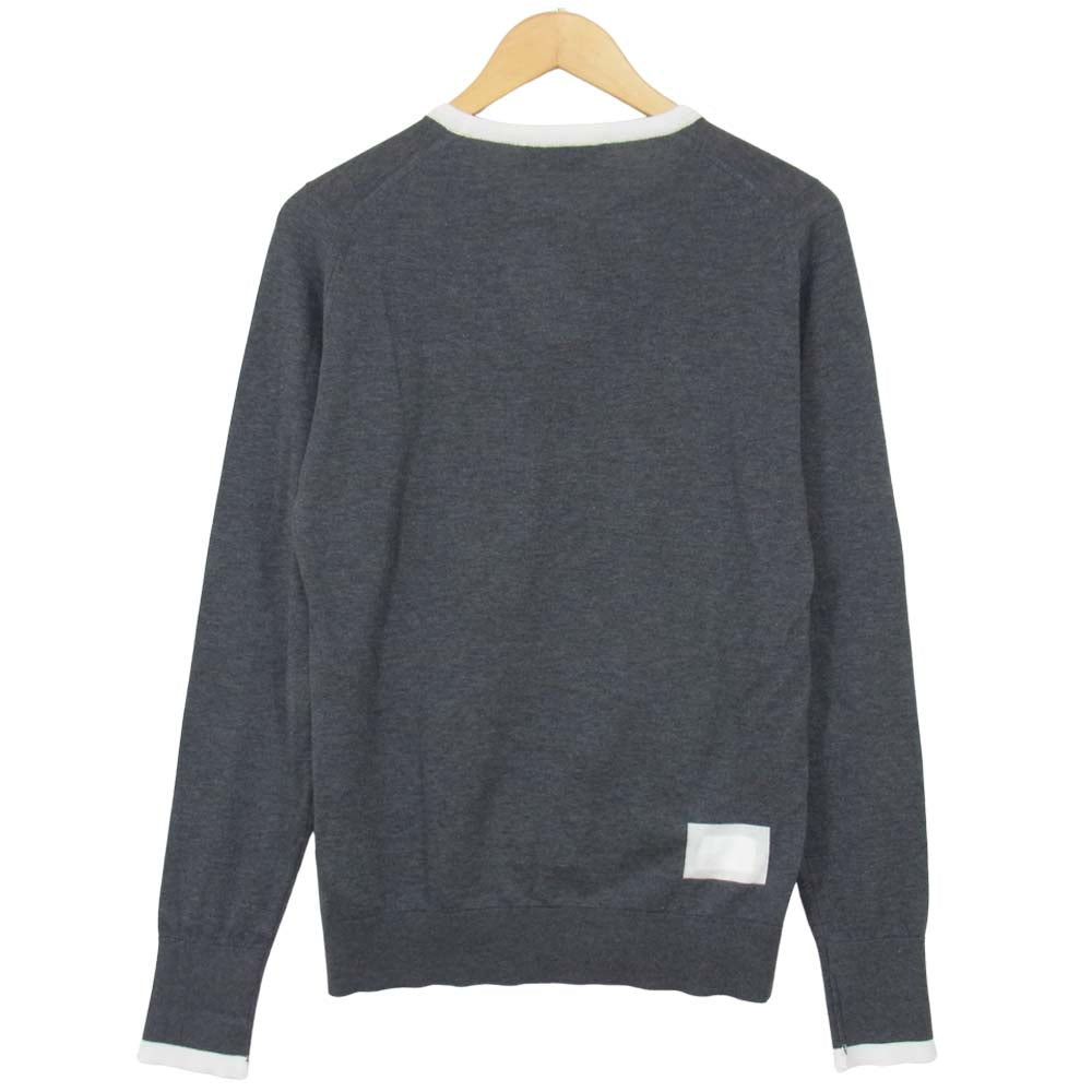 FRAGMENT DESIGN フラグメントデザイン x SEQUEL シークエル x JOHN SMEDLEY ジョンスメドレー FRGMT JS LH -S クルーネック ニット チャコール グレー系 S【新古品】【未使用】【中古】